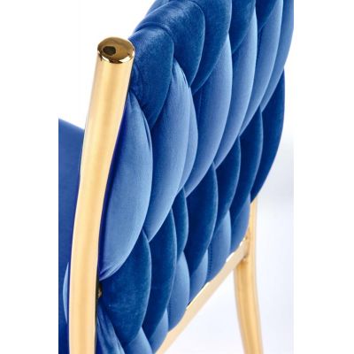 Scaun tapitat K436 Velvet Bleumarin – H94 cm