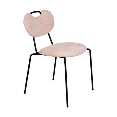 Scaune de dining roz-deschis 2 buc. Aspen – White Label Scaune de dining roz-deschis 2 buc. Aspen – White Label