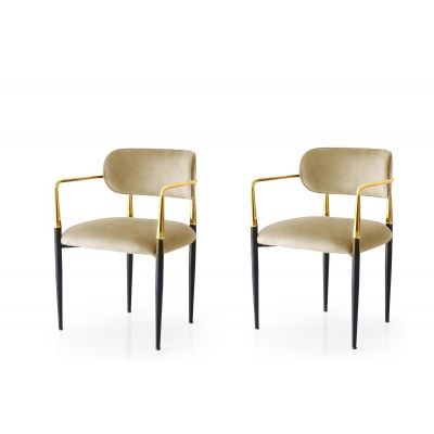 Set 2 scaune Bucatarie Sufragerie JN Chic Chair Set, 56 x 83 x 56 cm