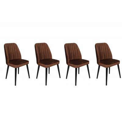 Set scaune (4 bucăți) Alfa V4 Chair Set (4 Pieces), Kaki, 50x90x49 cm