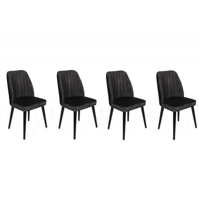 Set scaune (4 bucăți) Alfa V4 Chair Set (4 Pieces), Kaki, 50x90x49 cm