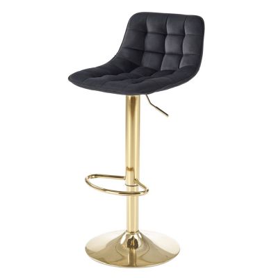 Scaun de bar HM H120 velvet Negru