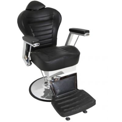 Scaun Frizerie Genesis, Reglabil pe Inaltime, Negru
