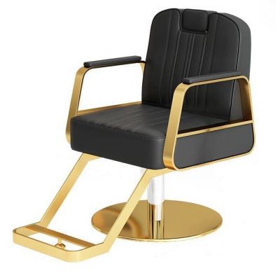 Scaun Frizerie Gold Plus, Inaltime Reglabila si Piele Ecologica