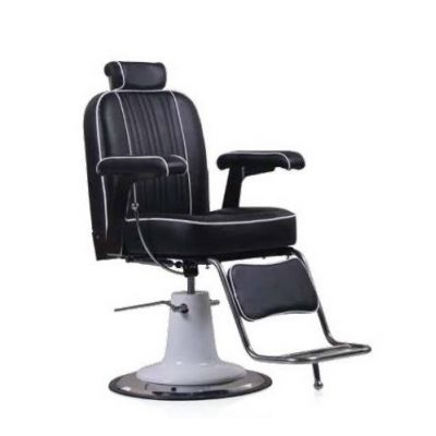 Scaun Frizerie Negru Seul, Inaltime Reglabila