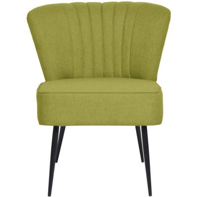 vidaXL Scaun cocktail, verde, material textil