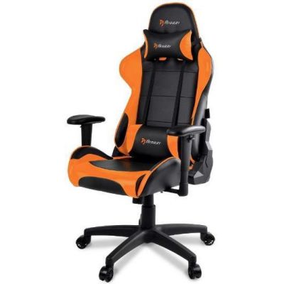 Scaun Gaming Arozzi Verona V2, reglabil (Negru/Portocaliu)