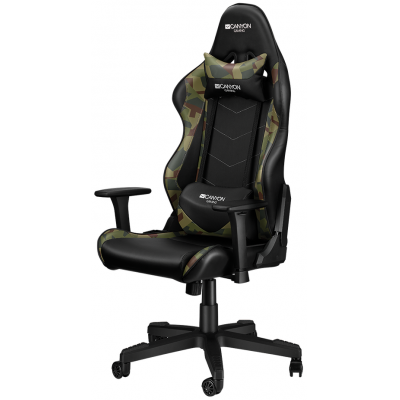 Scaun Gaming Canyon Argama CND-SGCH4AO, reglabil (Negru/Verde)
