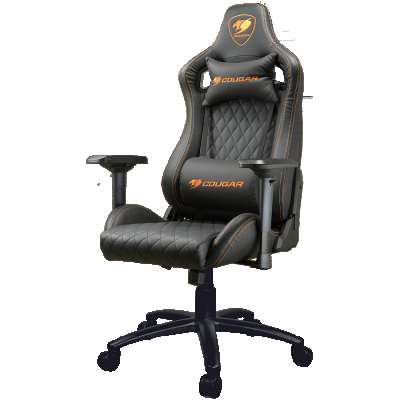 Scaun Gaming Cougar Armor S 3MASBNXB.0001, PVC Piele, reglabil (Negru/Portocaliu)