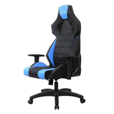 Scaun Gaming Inaza Sigge, reglabil (Negru/Albastru)