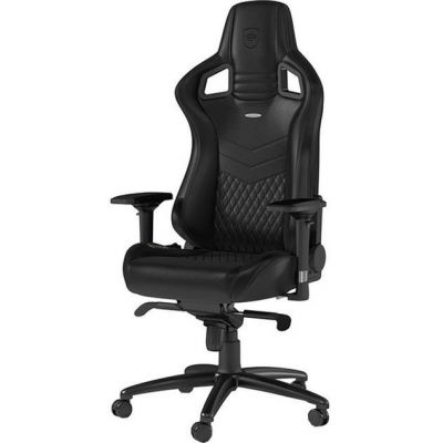 Scaun Gaming Noblechairs Epic Real Leather, reglabil (Negru)