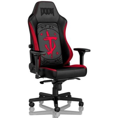 Scaun gaming Noblechairs HERO DOOM Edition, reglabil (Negru)