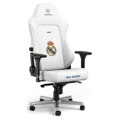 Scaun gaming Noblechairs HERO Real Madrid Edition, reglabil (Alb)