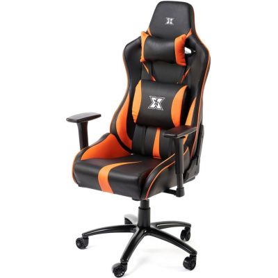 Scaun gaming Serioux Kessian, reglabil (Negru/Portocaliu)