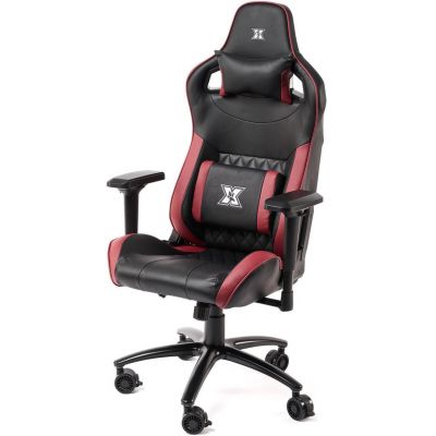 Scaun gaming Serioux Theon, reglabil (Negru/Visiniu)