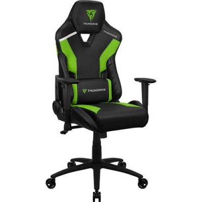 Scaun Gaming Thunder X3 TC3, reglabil (Verde/Negru)