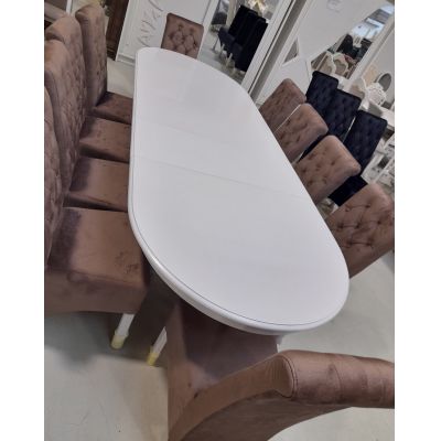 Set Glam 26 Masa 160/200/240/280 + 10 scaune PERSONALIZABIL PE CULORI