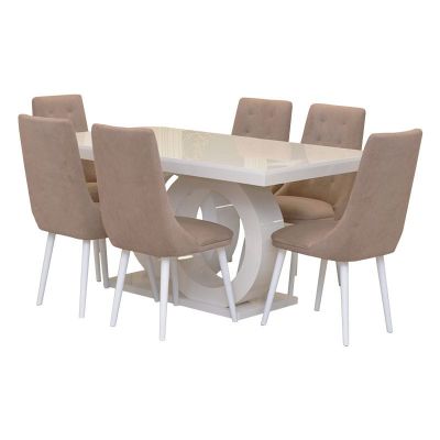 SET JASMIN 1 MASA + 6 SCAUNE PERSONALIZABIL PE CULORI
