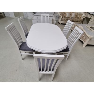 SET MARCO 12 MASA 160/195 CM + 6 SCAUNE personalizabil pe culori