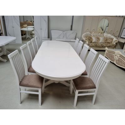 SET MARCO 16 MASA 160/280 CM + 10 SCAUNE personalizabil pe culori