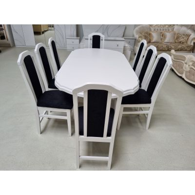 SET MARCO 27 MASA 160/195 CM + 8 SCAUNE personalizabil pe culori