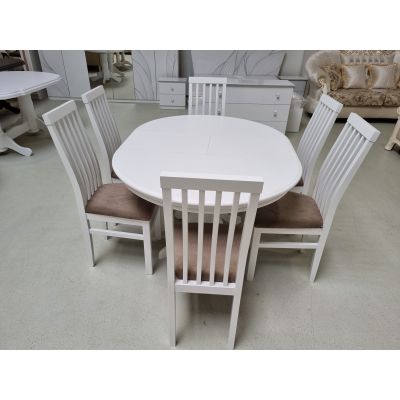 SET MARCO 35 MASA 106/141 CM + 6 SCAUNE PERSONALIZABIL PE CULORI