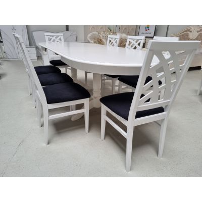 SET MARCO 4 MASA 160/280 CM + 8 SCAUNE PERSONALIZABIL PE CULORI