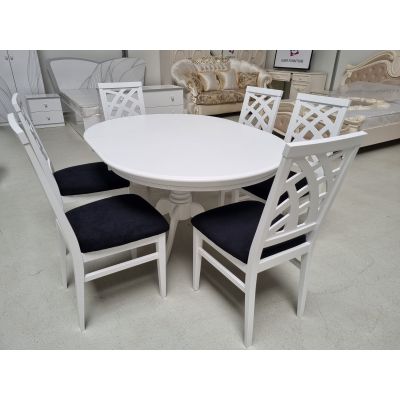 SET MARCO  5 MASA 106/141 CM + 6 SCAUNE PERSONALIZABIL PE CULORI