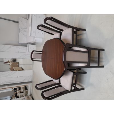 SET MARCO 52 MASA 106/141 CM +6 SCAUNE PERSONALIZABIL PE CULORI