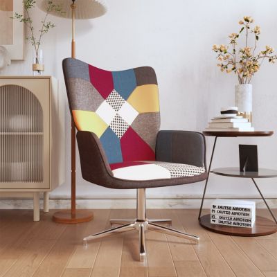 vidaXL Scaun de relaxare, textil, petice
