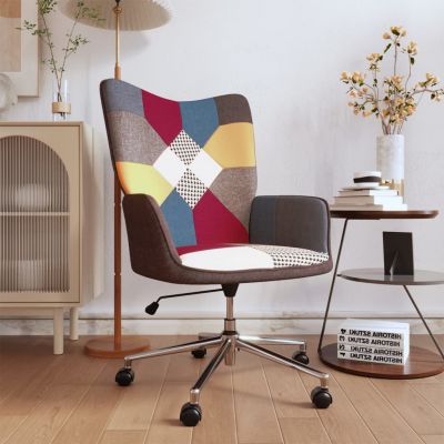 vidaXL Scaun de relaxare, textil, petice