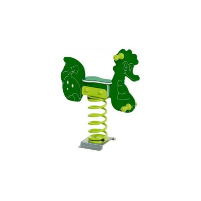 Balansoar pe arc pentru copii Dragon, HDPE, cu prindere pe beton KBT Balansoar pe arc pentru copii Dragon, HDPE, cu prindere pe beton KBT