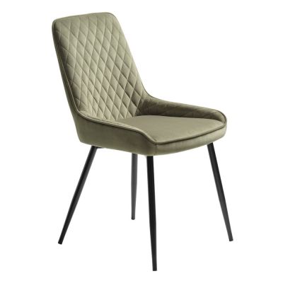 Scaun de dining verde din catifea Milton – Unique Furniture