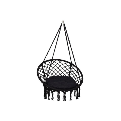 Hamac pentru gradina tip scaun, 79x80x120 cm, greutate maxim suportata 150kg, Negru, MCT-4328 ieftin