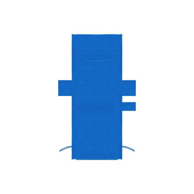 Prosop pentru sezlong, cu 3 buzunare, microfibra, albastru, 210x75 cm, Springos