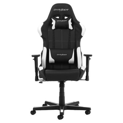 Scaun gaming DXRacer Formula GC-F99, Negru/Alb