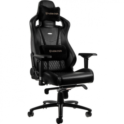 Scaun Gaming Epic Real Leather Black SGL