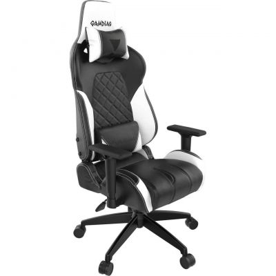Scaun gaming Gamdias Achilles E1 L ACHILLES-E1L-BW, Negru/Alb