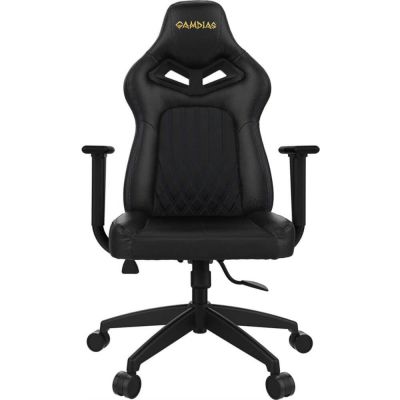 Scaun gaming Gamdias Achilles E3 L, iluminare RGB, Negru