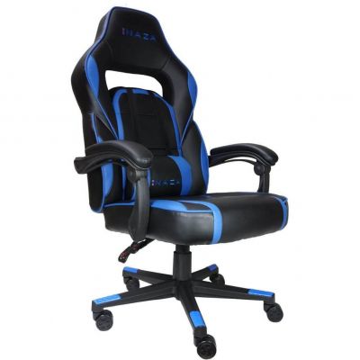 Scaun gaming Inaza Avenger AVENG01-BB, Negru/Albastru