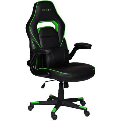 Scaun gaming Inaza Interceptor IN01-BG, Negru/Verde