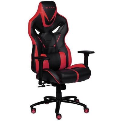 Scaun gaming Inaza Predator PR01-BR, Negru/Rosu
