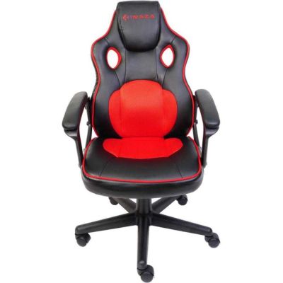 Scaun gaming Inaza Python, Negru/Rosu