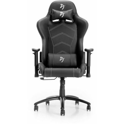 Scaun Gaming Inizio PU Black Grey Logo