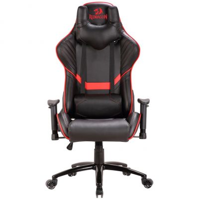 Scaun gaming Redragon Coeus C201-BR, Negru/Rosu