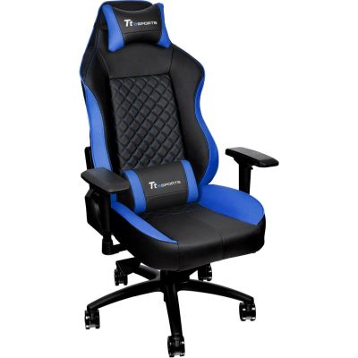 Scaun gaming Tt eSPORTS GT Comfort GC-GTC-BLLFDL-01, Negru/Albastru