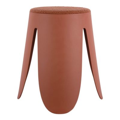 Scaun roșu deschis din plastic Savor – Leitmotiv