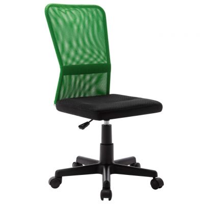 Scaun de birou negru și verde 44 x 52 x 100 cm plasă textilă