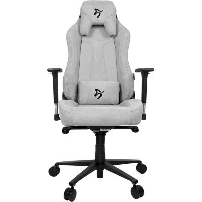 Scaun gaming Arozzi Vernazza Soft Fabric Light Gray