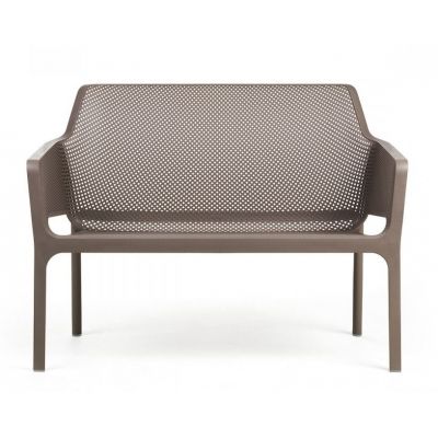 Banca exterior Nardi Net 116x70cm h 86cm tortora